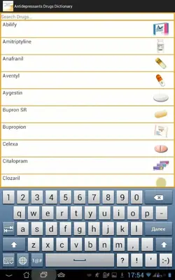 Antidepressants Dictionary android App screenshot 1